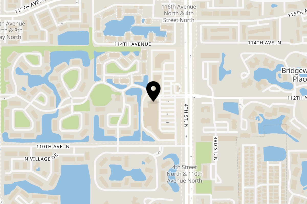 Map showing the location of Skyway Cafe on 11140 4th St N in St. Petersburg
